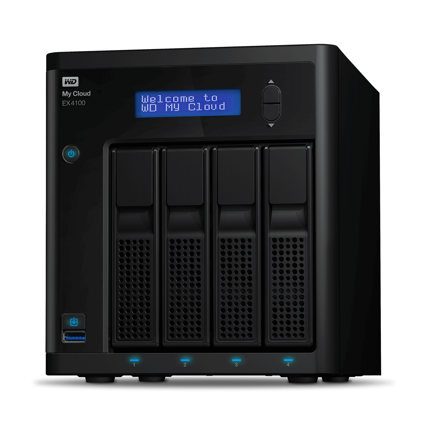 WD 4TB DISKLESS MY CLOUD EX4100 EXPERT SERIES 4-BAY NAS view 2