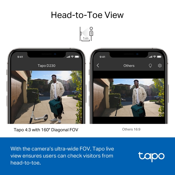 TP-LINK TAPO D230S1 VIDEO DOORBELL CAMERA KIT view 4