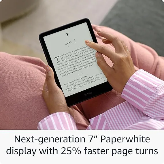 Amazon Kindle Paperwhite (12th Gen) 16GB E-Reader - Black view 2