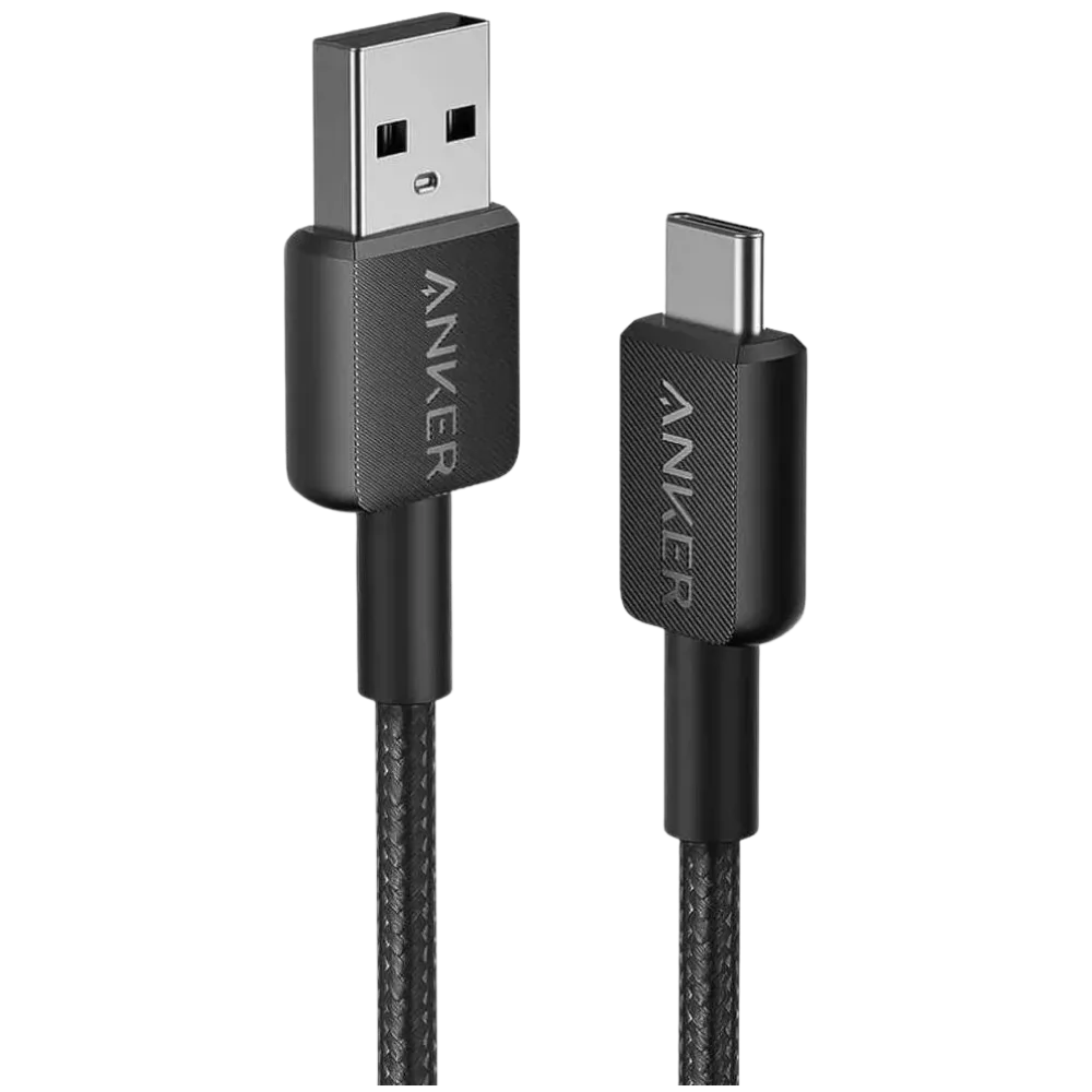 ANKER 322 USB-A TO USB-C CABLE 3FT - BLACK