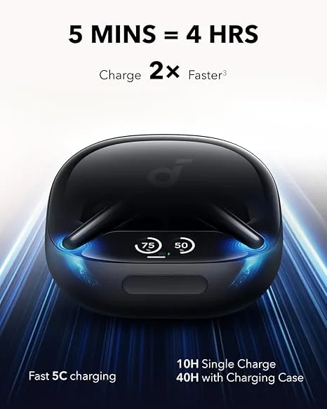 Anker Liberty 4 Pro Wireless Earbuds - Black view 4