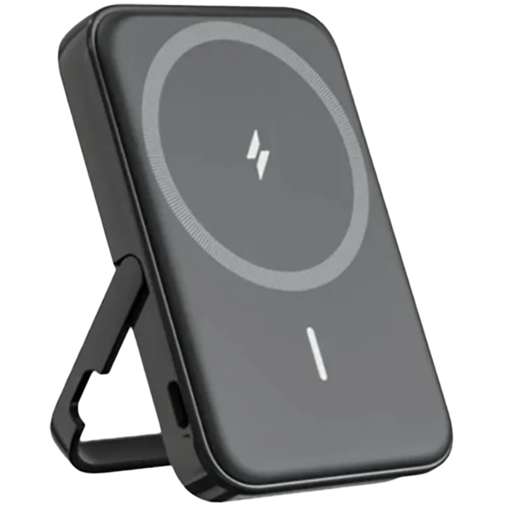 Anker MagGo Magnetic Power Bank (5000mAh) with Foldable Stand - Black (A1618H11)