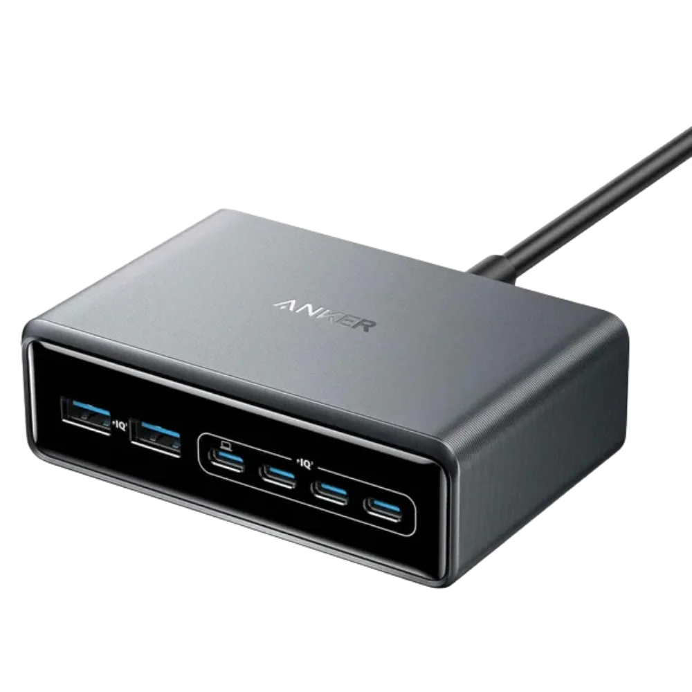 Anker Prime 200W 6-Port Desktop Charging Station (4 USB-C & 2 USB-A)