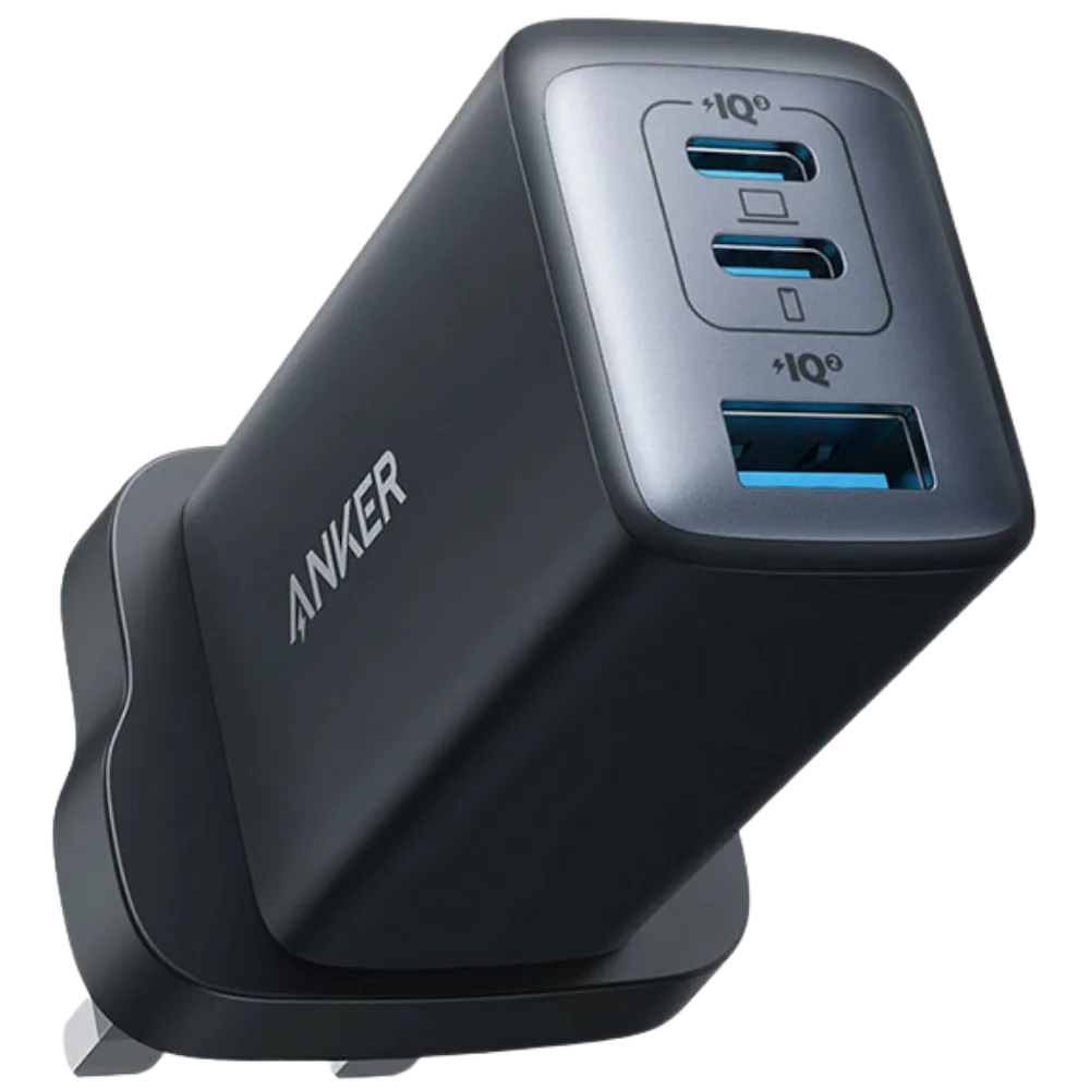 Anker PowerPort III 3-Port 65W Pod GaN Charger - Black (A2667K14)