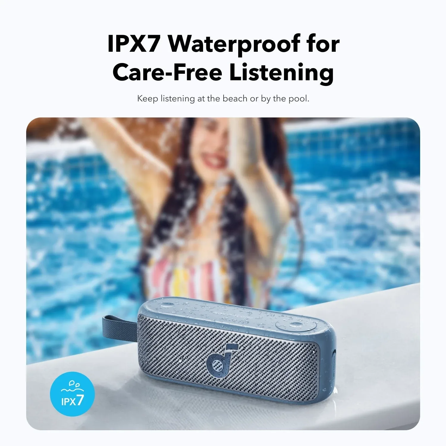 Anker Soundcore Motion 100 Portable Speaker - Blue view 2