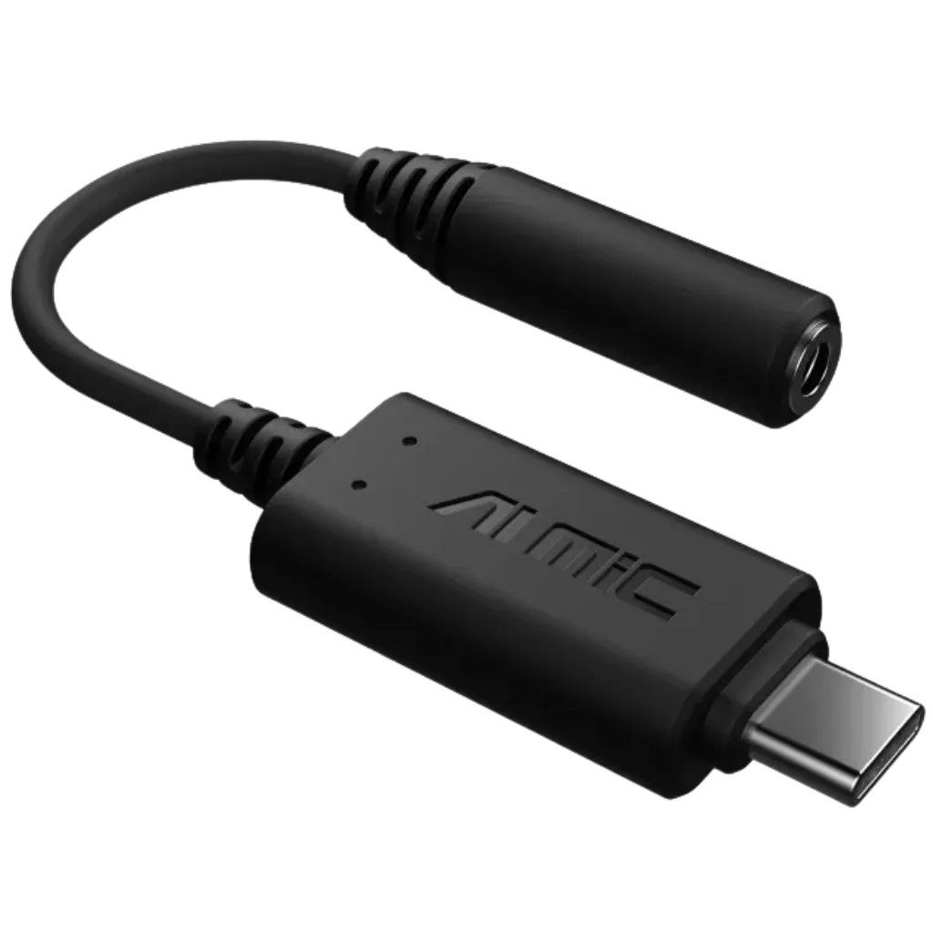 ASUS AI Noise-Cancelling Mic Adapter USB-C to 3.5mm