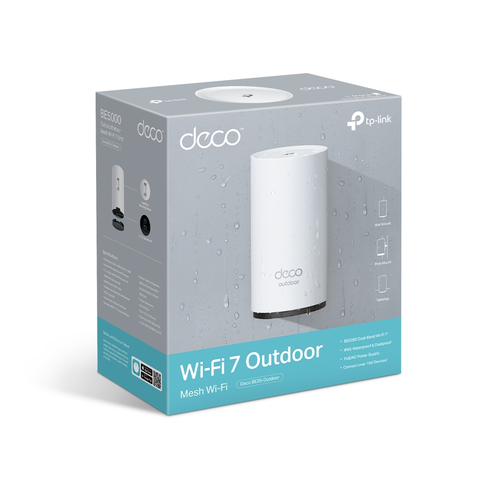 TP-LINK DECO BE25-OUTDOOR AND INDOOR DECO 7 MESH WIFI 7 ROUTER