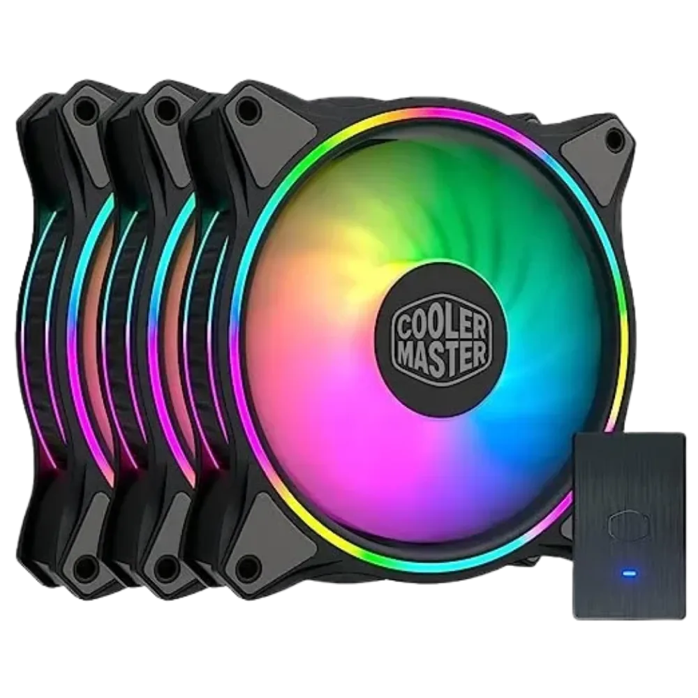 Cooler Master Masterfan MF120 Halo 3 In 1 Fan With Duo-Ring Addressable RGB Lighting
