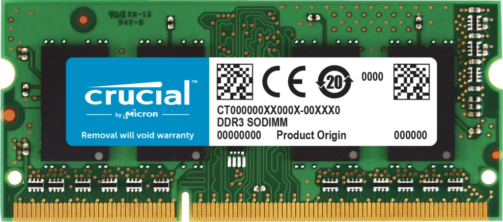Crucial 8GB DDR3L-1600MHZ Laptop RAM (CT102464BF160B)