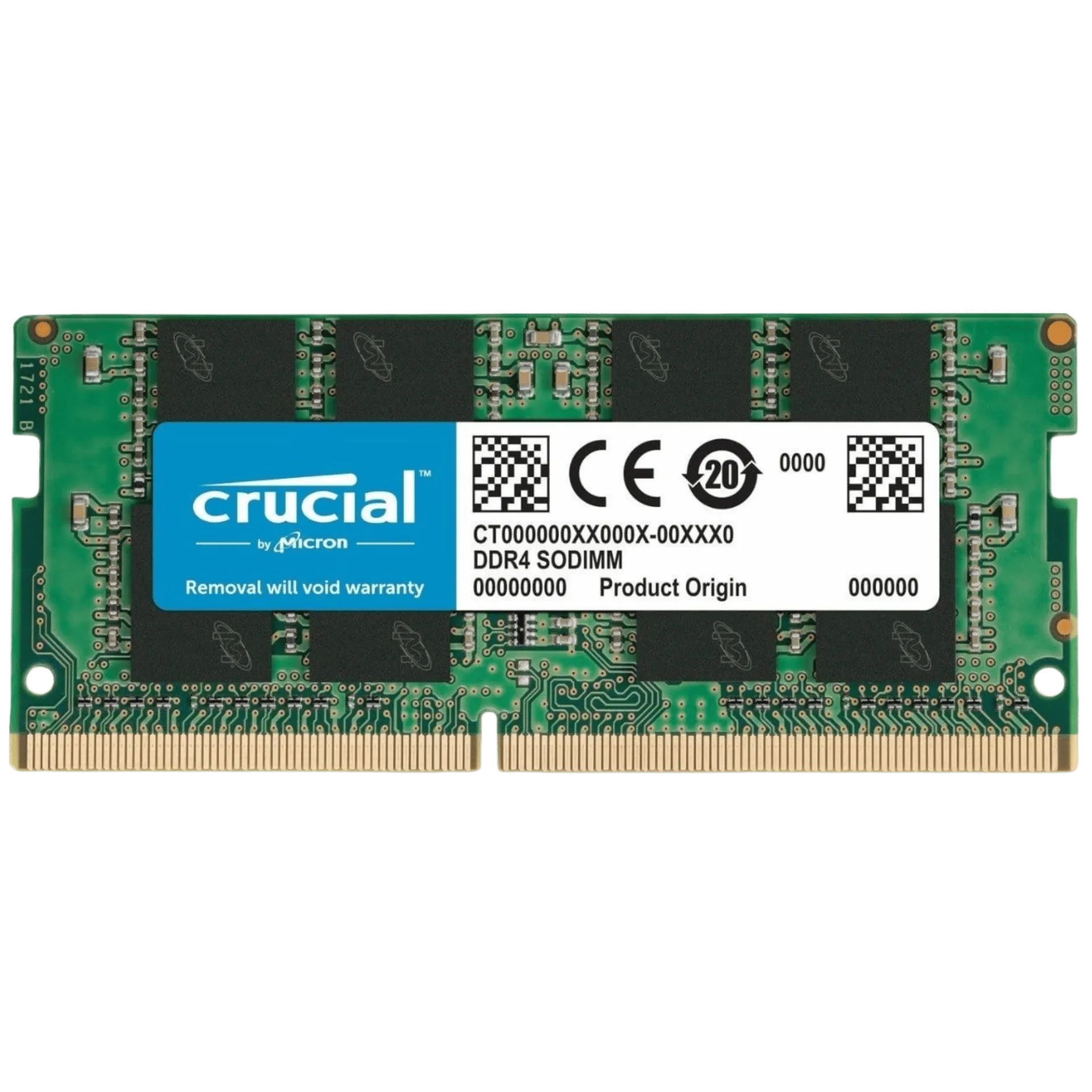 Crucial 8GB DDR4 3200MHz SODIMM Laptop RAM CL22 (CT8G4SFS832A)