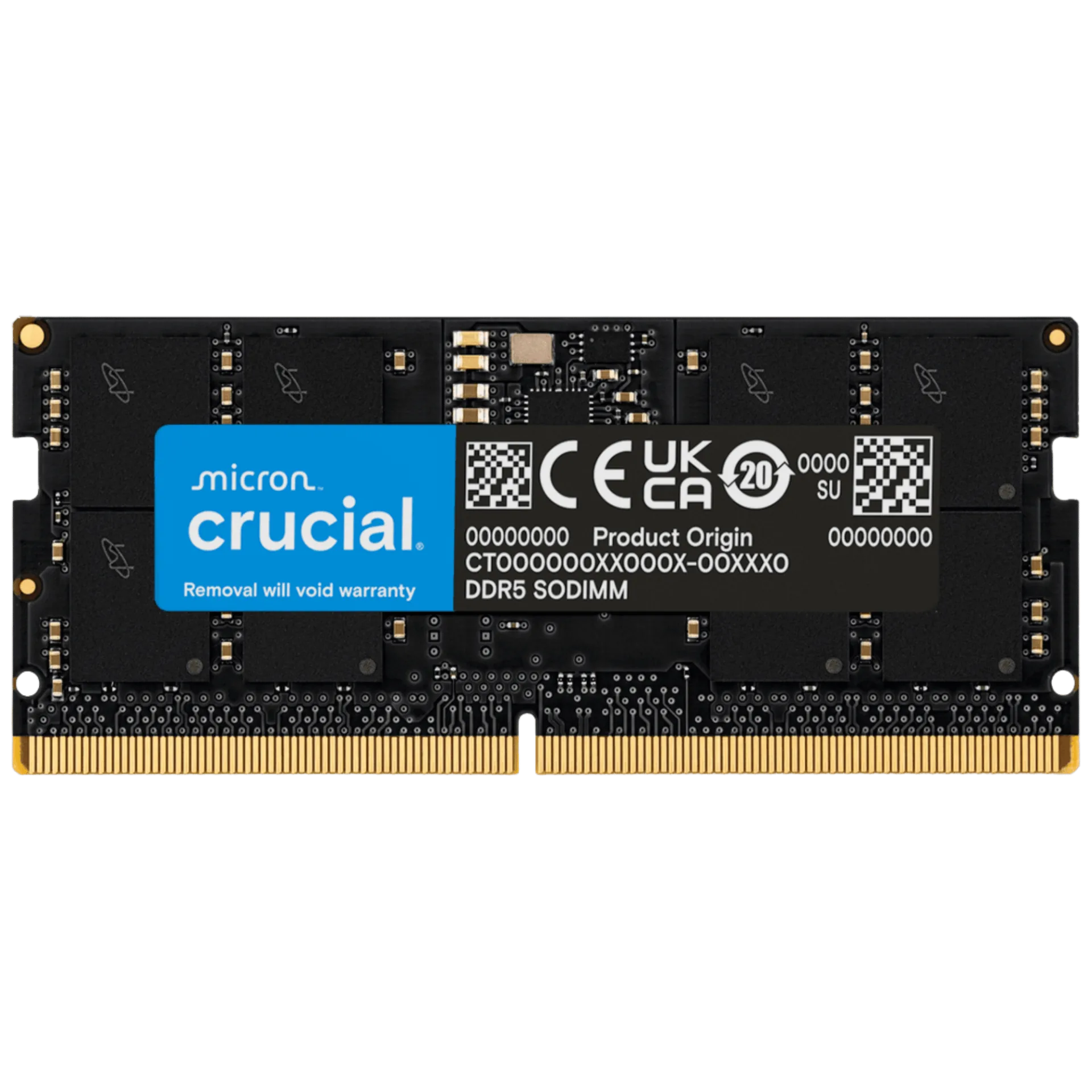 Crucial 8GB DDR5-4800MHz SODIMM Laptop RAM (CT8G48C40S5)