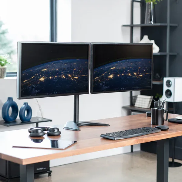 Dual Monitor Desk Stand - Up to 13-27 Inch Screens view 2