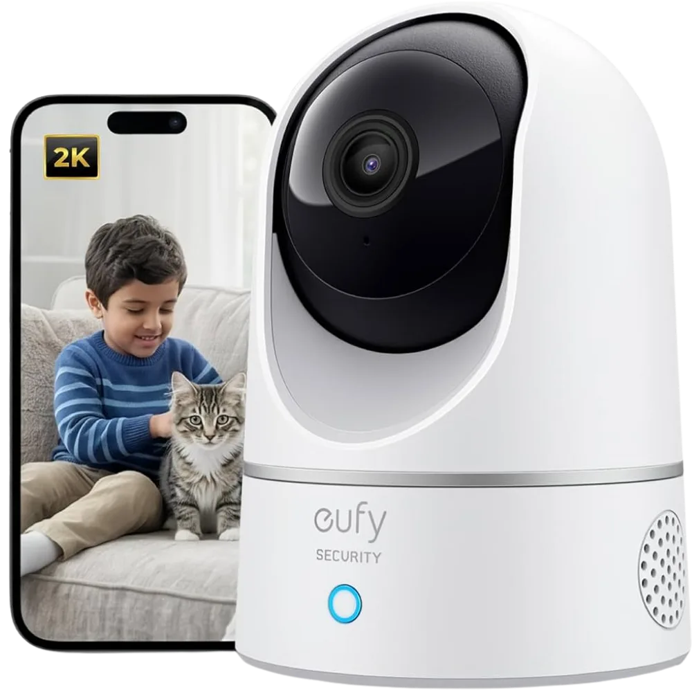 Eufy Security Indoor Cam E220 2K Pan & Tilt Wi-Fi Camera - T8410223