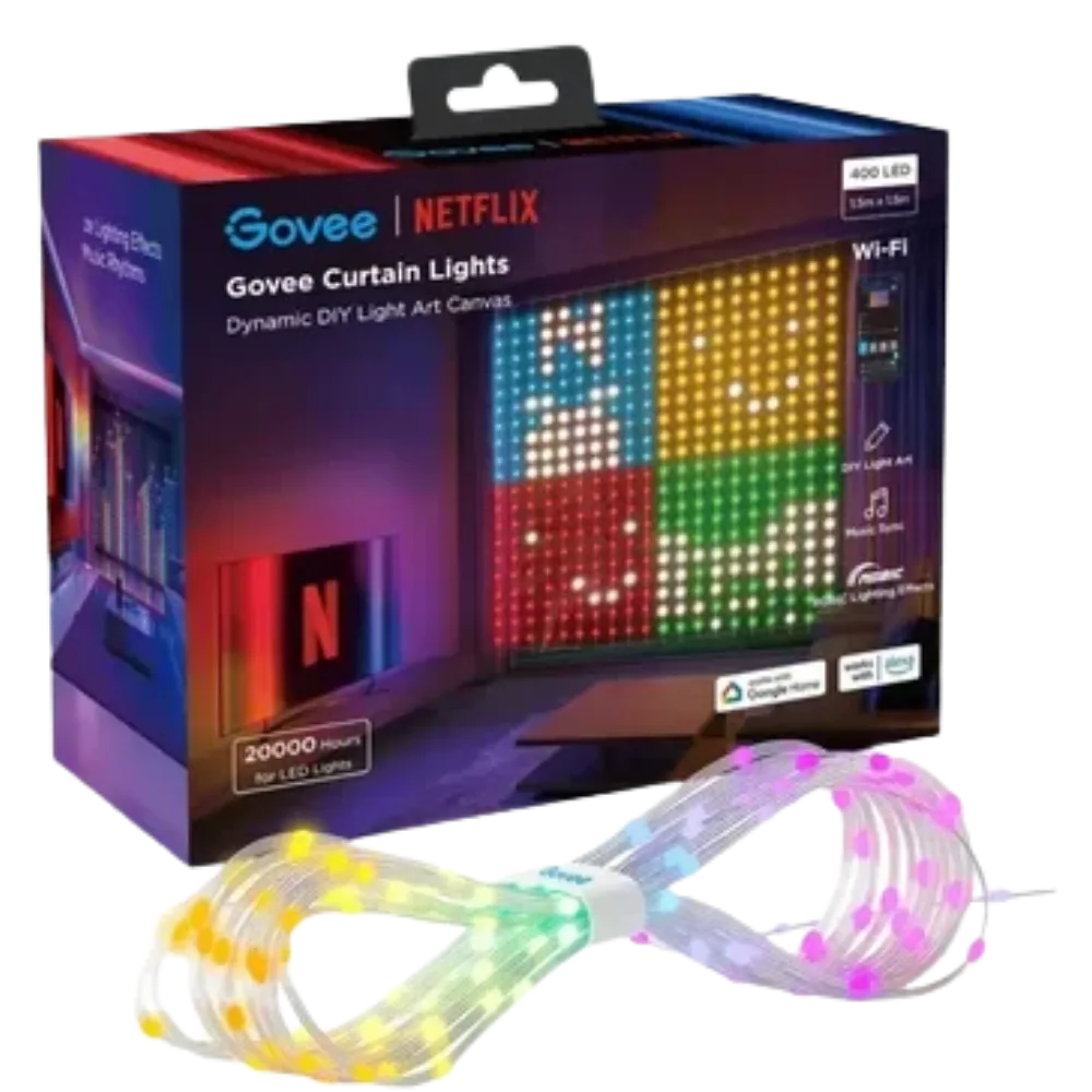 Govee Curtain Lights Dynamic Diy Light Art Canvas | Netflix Edition - H70BC