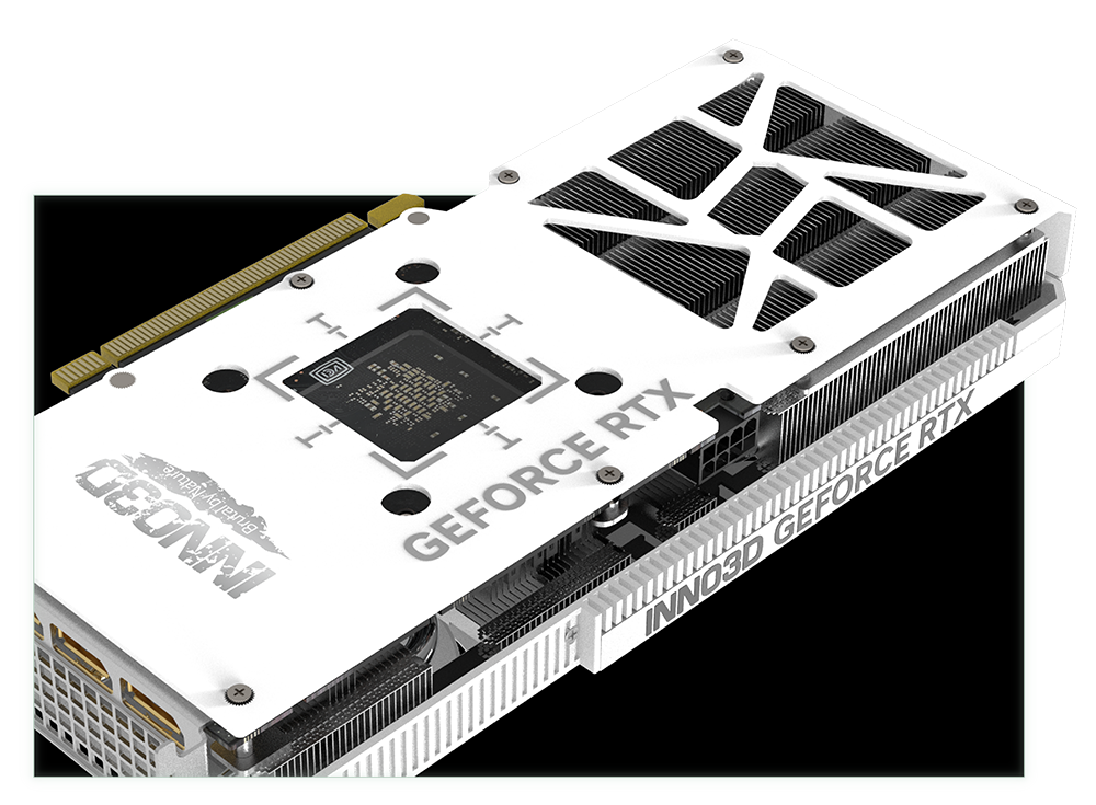 INNO3D GeForce RTX 4060 Ti TWIN X2 OC White 16GB GDDR6 Graphics Card view 3