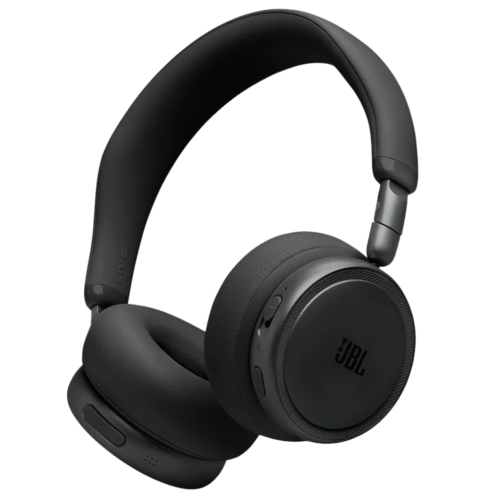 JBL Live 680NC Wireless On-Ear Noise Cancelling Headphones - Black