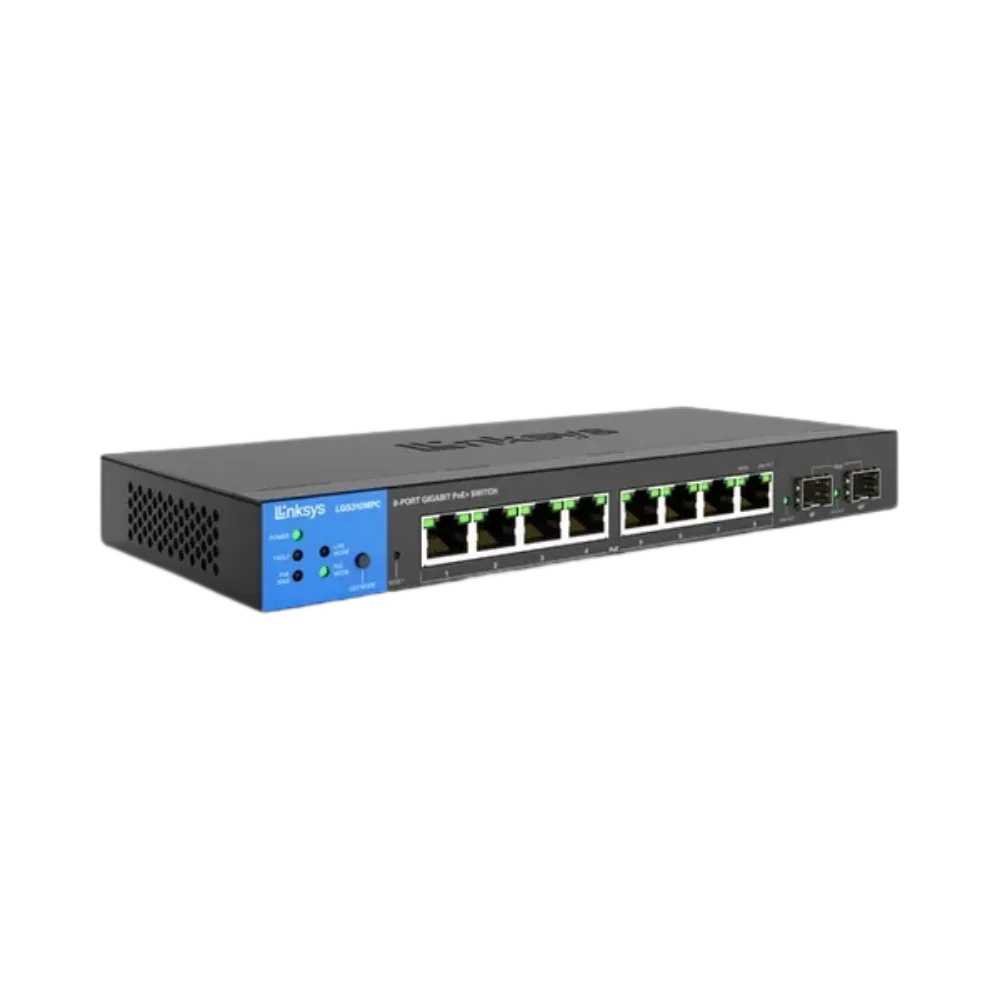 Linksys 8 Port Managed Gigabit Poe+ Switch - LGS310MPC view 2