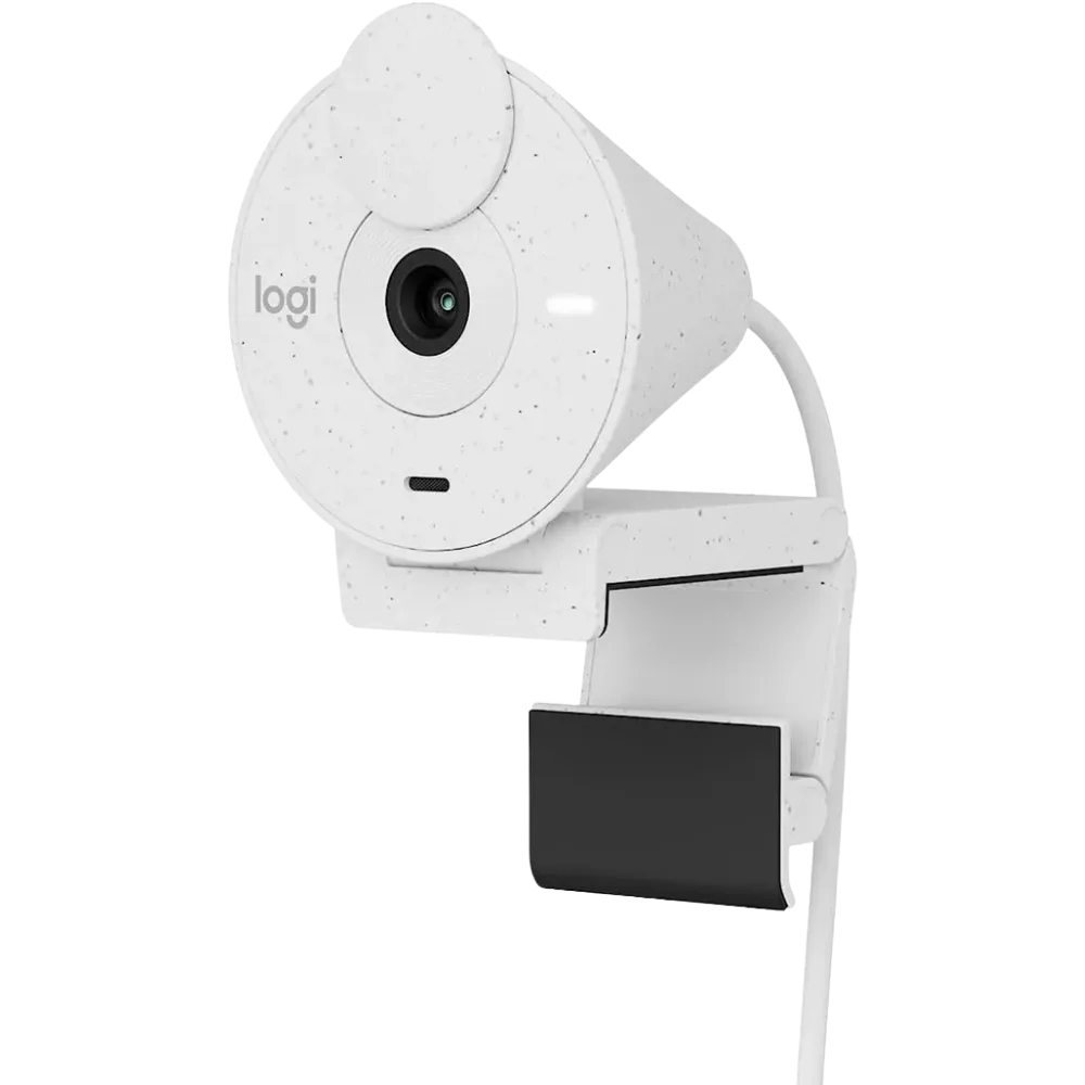 Logitech Brio 300 Full HD Webcam - White view 1