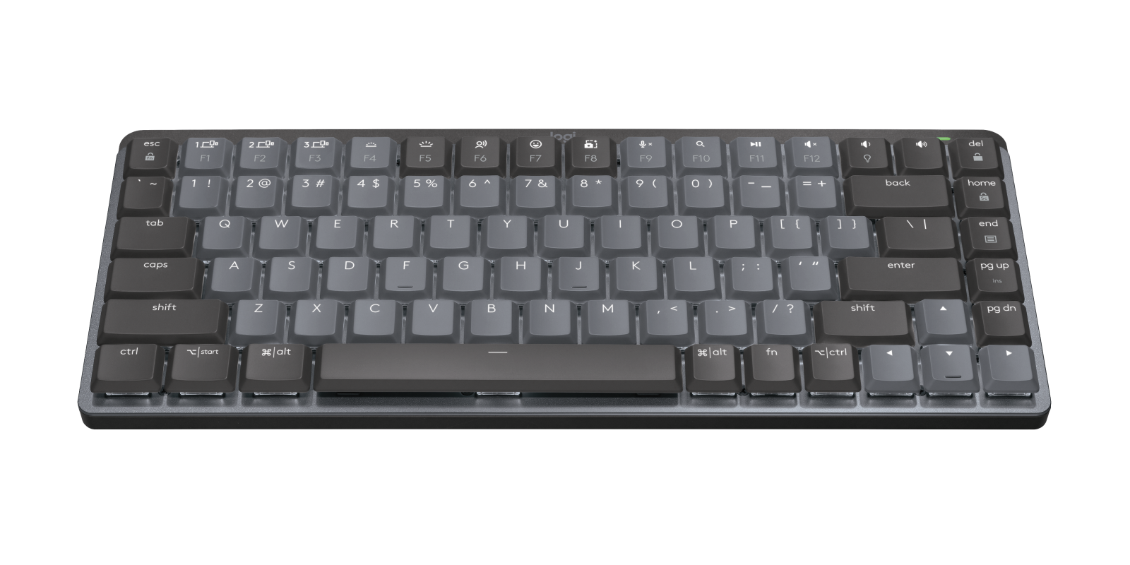 Logitech MX Mechanical Mini Wireless Keyboard (Clicky) - US International Layout view 3