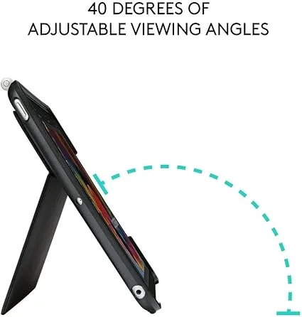 LOGITECH SLIM COMBO CASE WITH BACKLIT BLUETOOTH KEYBOARD FOR IPAD (5TH & 6TH GENERATION) - GRAPHITE view 3
