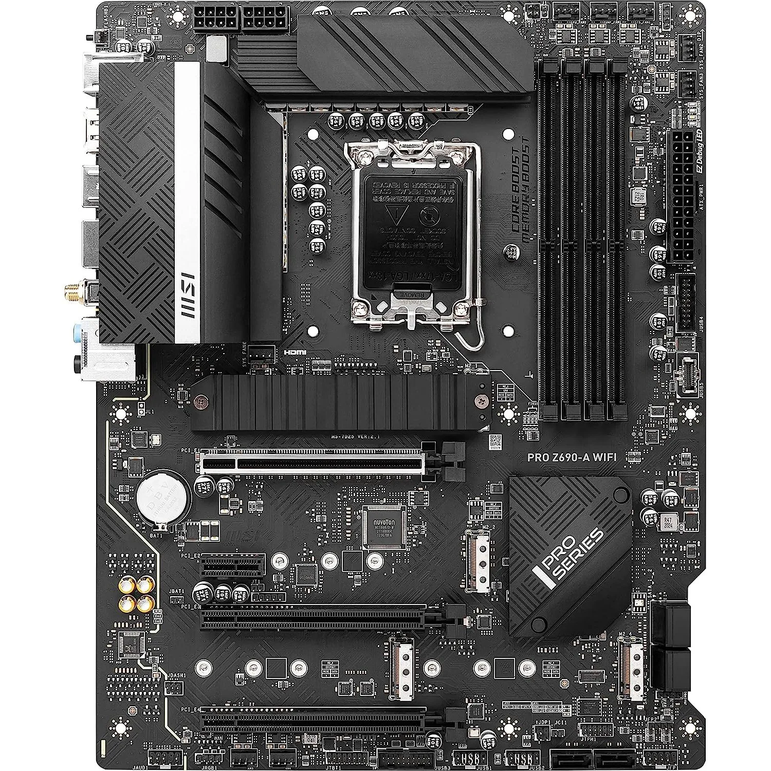 MSI Pro Z690-A WIFI Intel Motherboard view 2