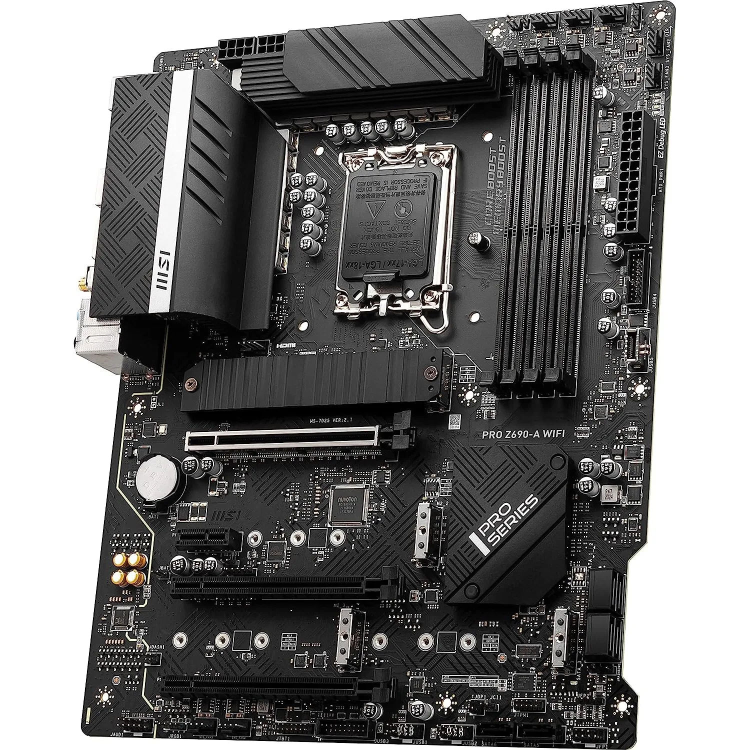 MSI Pro Z690-A WIFI Intel Motherboard view 3