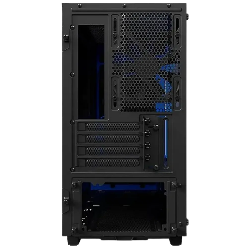 NZXT H400I Micro-Atx Matte Black/Blue Case view 4
