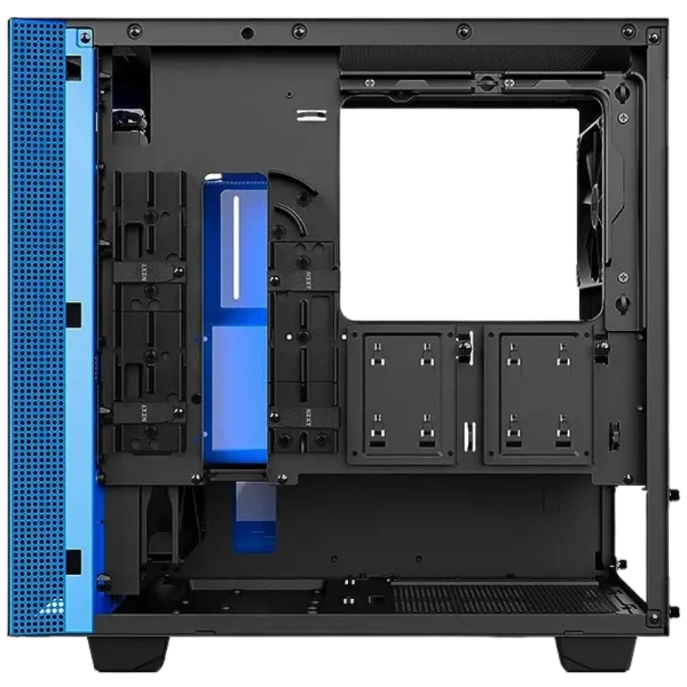 NZXT H400I Micro-Atx Matte Black/Blue Case view 5