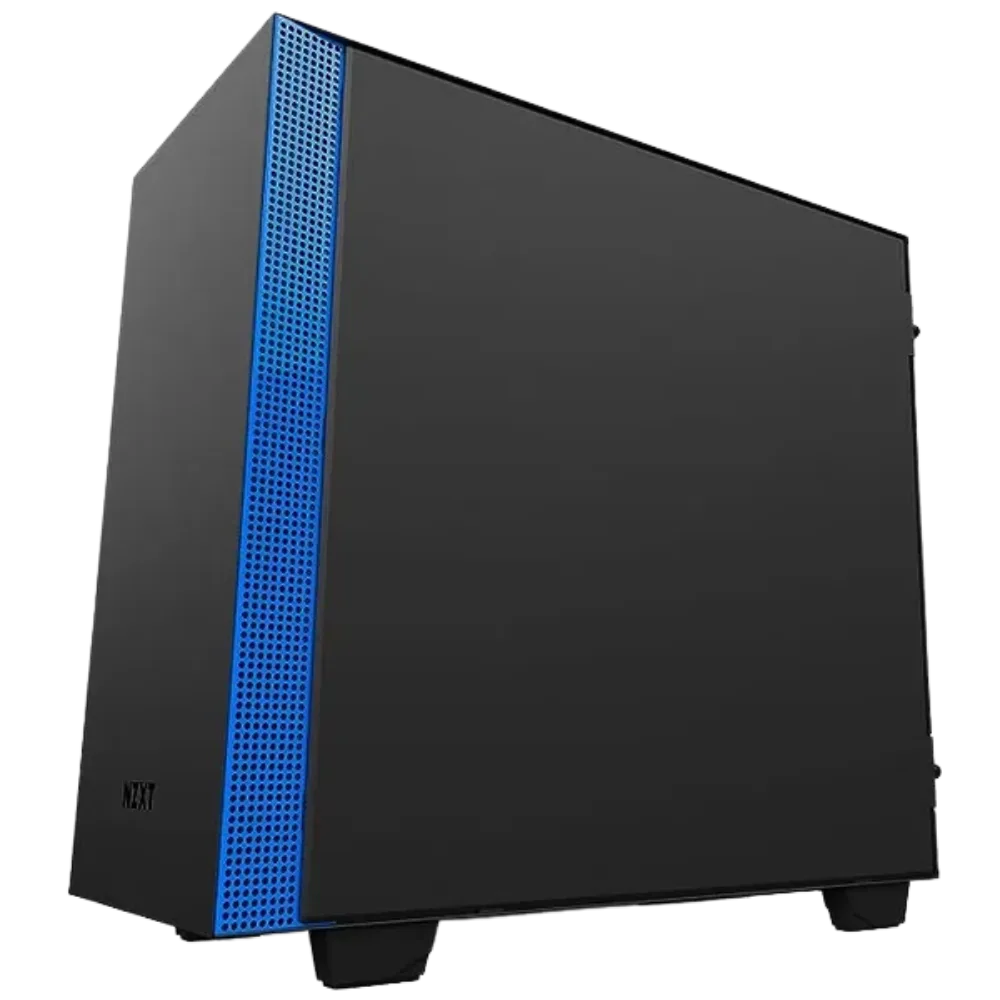 NZXT H400I Micro-Atx Matte Black/Blue Case view 6