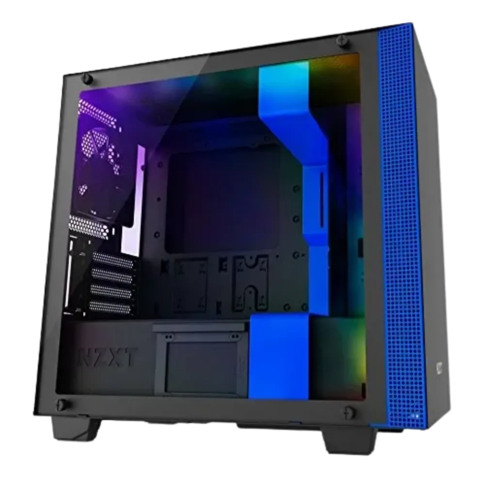 NZXT H400I Micro-Atx Matte Black/Blue Case