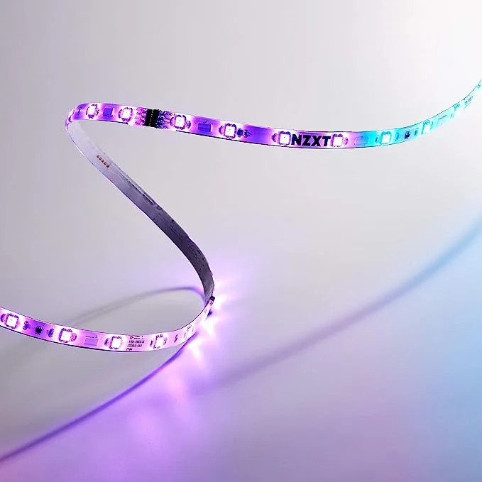 NZXT RGB LED Strip Accessory Individually Addressable RGB Leds view 2