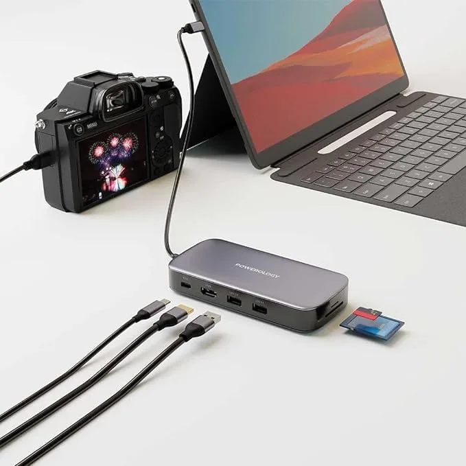 Powerology USB-C Hub & SSD Drive 256GB 100W PD view 2