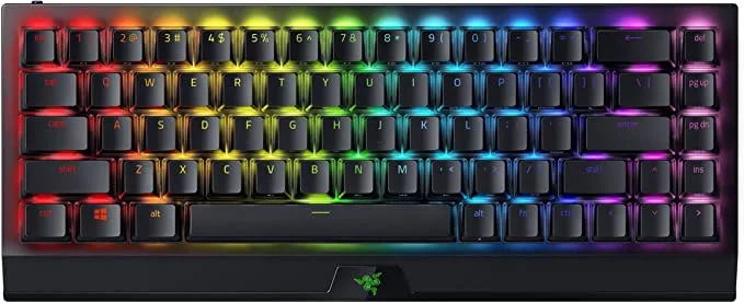Razer Blackwidow V3 Mini Hyperspeed Phantom Edition 65% Wireless Mechanical Gaming Keyboard - Green Switch