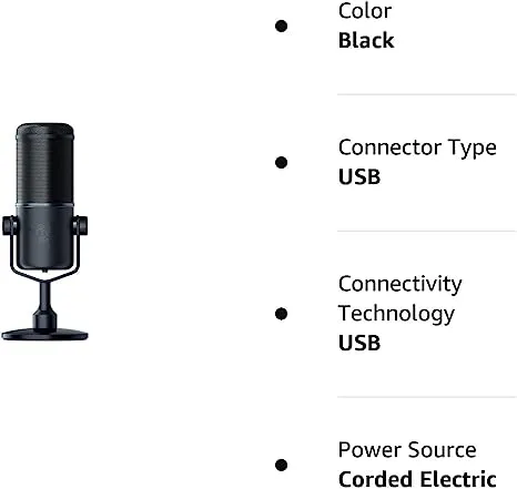 Razer Seiren Elite Professional-Grade Dynamic Streaming Microphone view 5