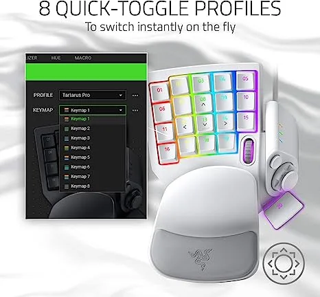 Razer Tartarus Pro Analog Optical Gaming Keypad - Mercury view 5