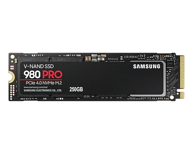 Samsung 980 PRO 250GB PCIe 4.0 NVMe M.2 SSD