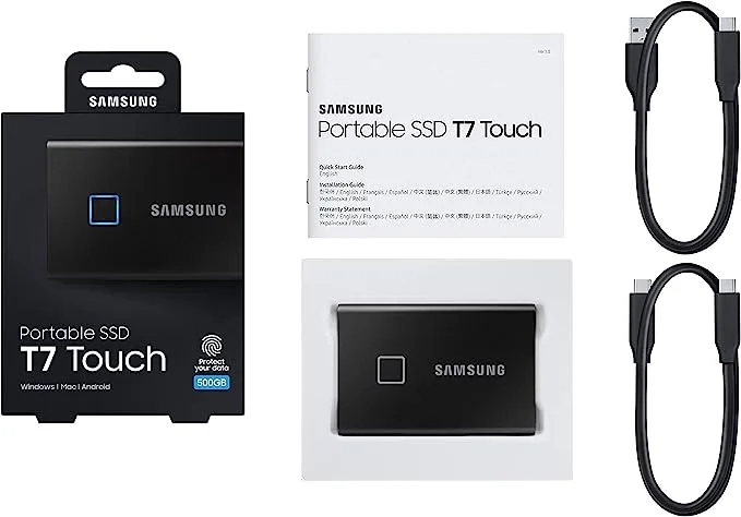 Samsung T7 Touch Portable SSD | 500GB view 2