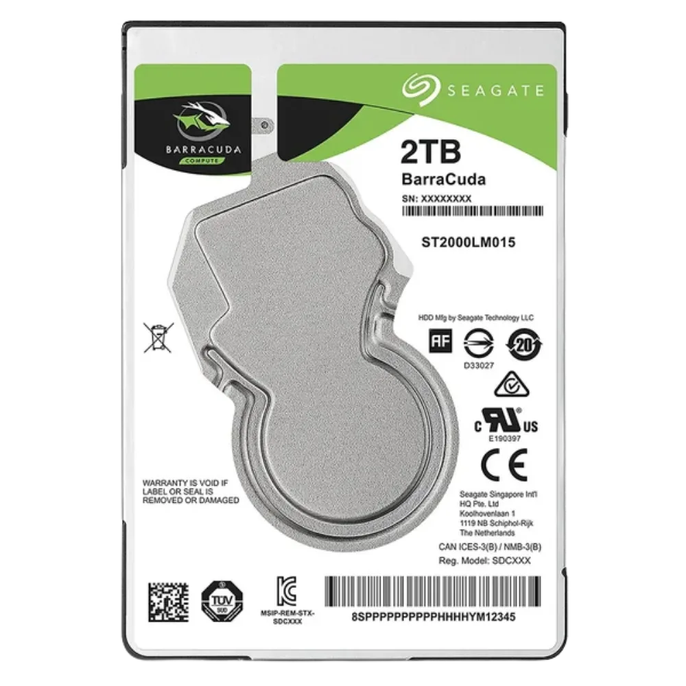 Seagate 2TB Notebook SATA ST2000LM015 Barracuda Guardian