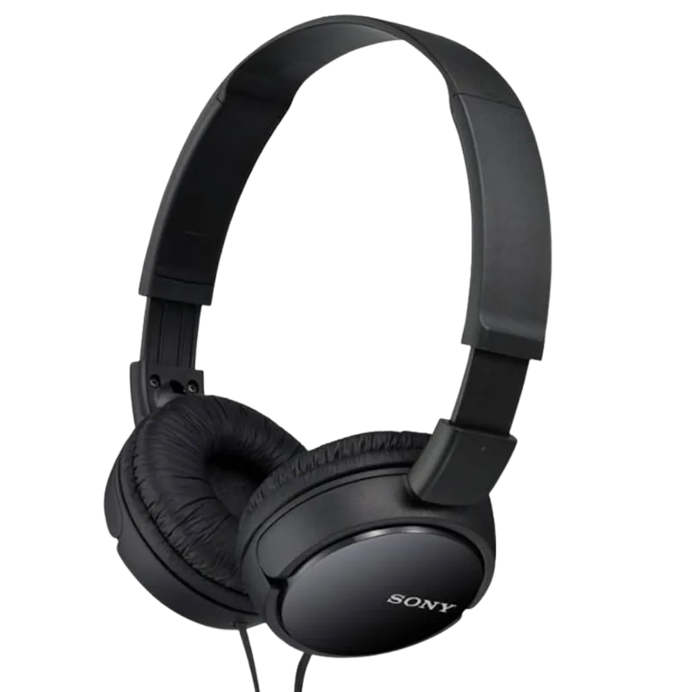 Sony MDR-ZX110AP Wired Stereo Headphones - Black view 1