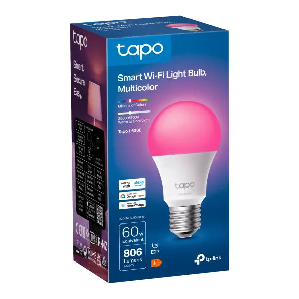 Tapo Smart Wi-Fi 60W Multicolor Light