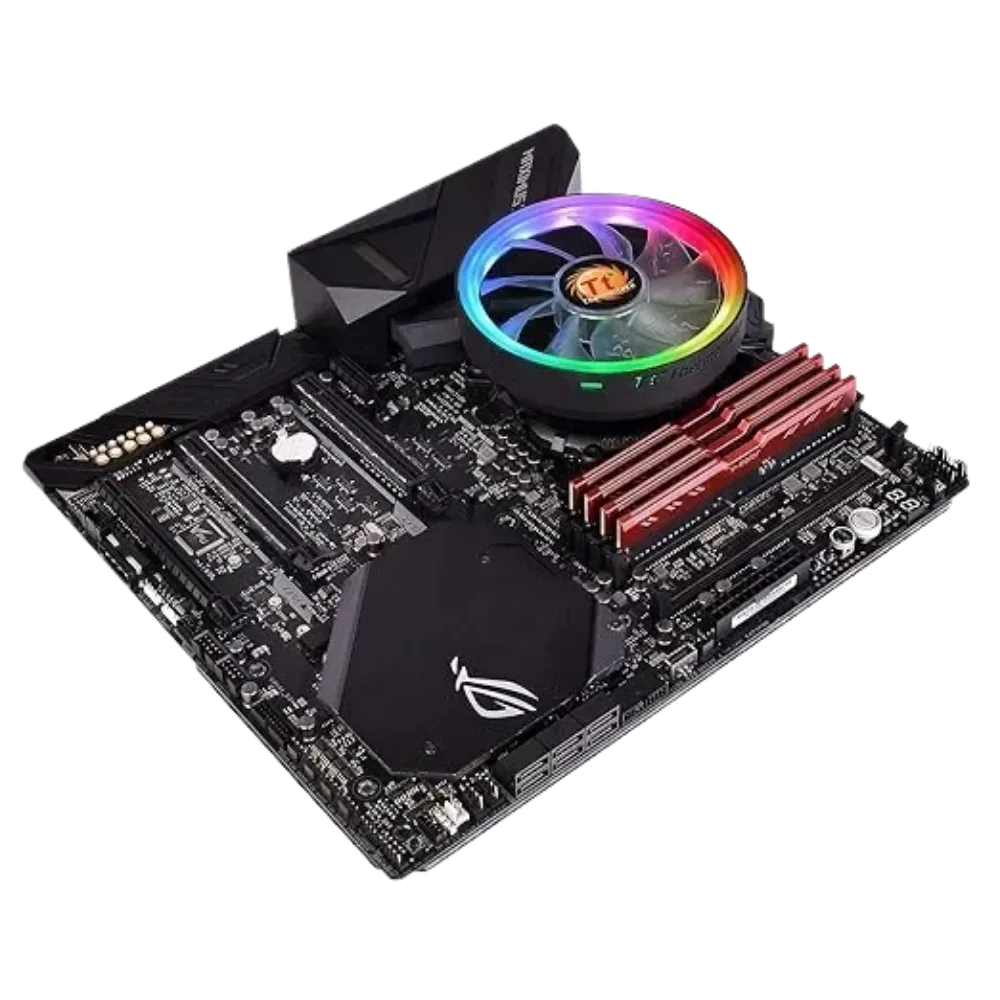 Thermaltake UX100 High Air Flow Cooler/Support AM4 Lga 115X / Max 1800RPM /Argb Fan 5V LED Mb Sync view 4