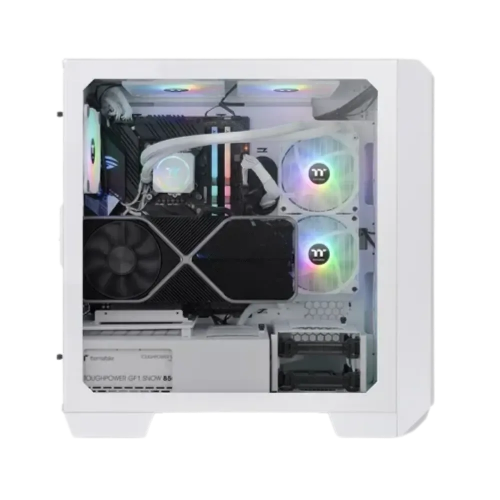 Thermaltake View 300 Mx Snow Mid Tower Chassis view 3