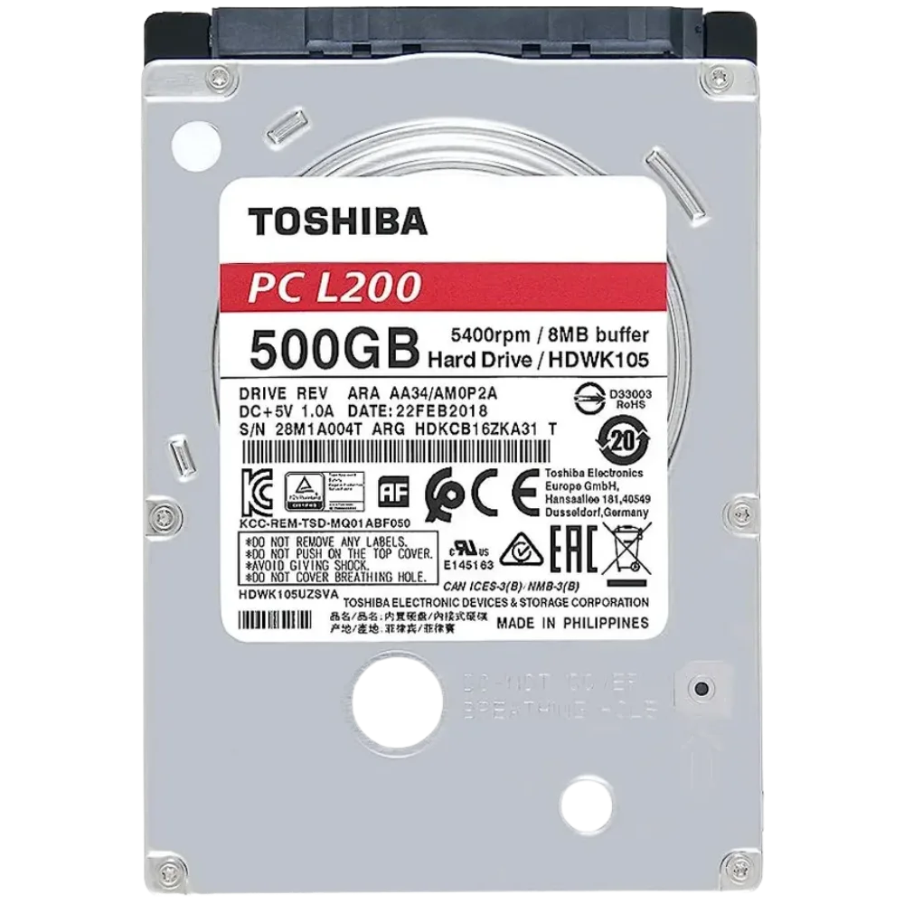 Toshiba Internal Laptop HDD | 5OOGB