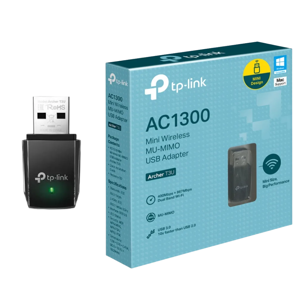 TP-Link Archer T3U AC1300 Mini Wireless MU-MIMO USB Adapter
