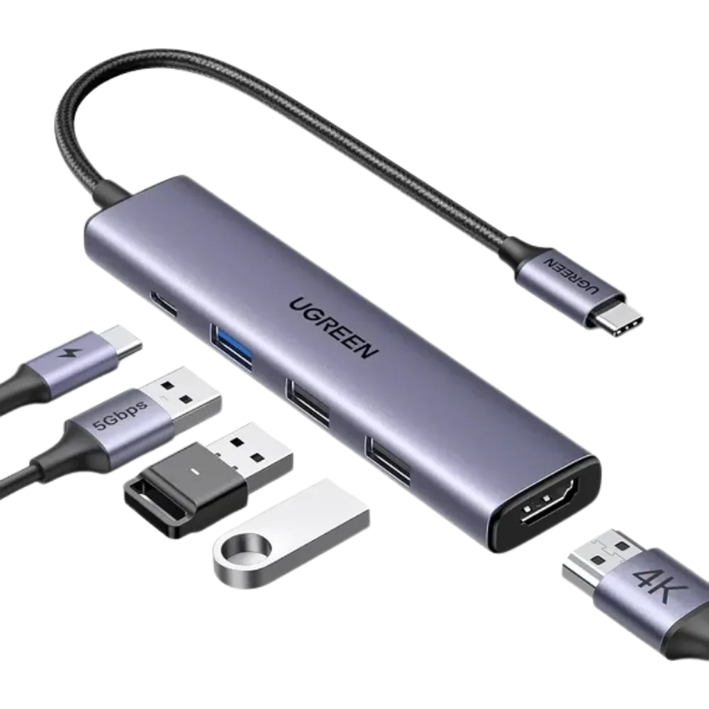 UGREEN 5-IN-1 USB C HUB MULTIFUNCTION ADAPTER