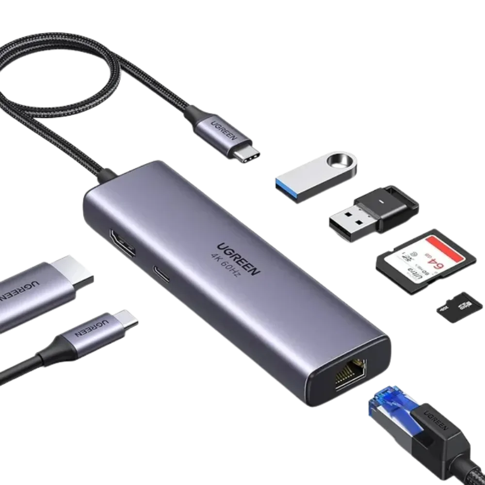 UGREEN 7-IN-1 USB C HUB MULTIFUNCTION ADAPTER