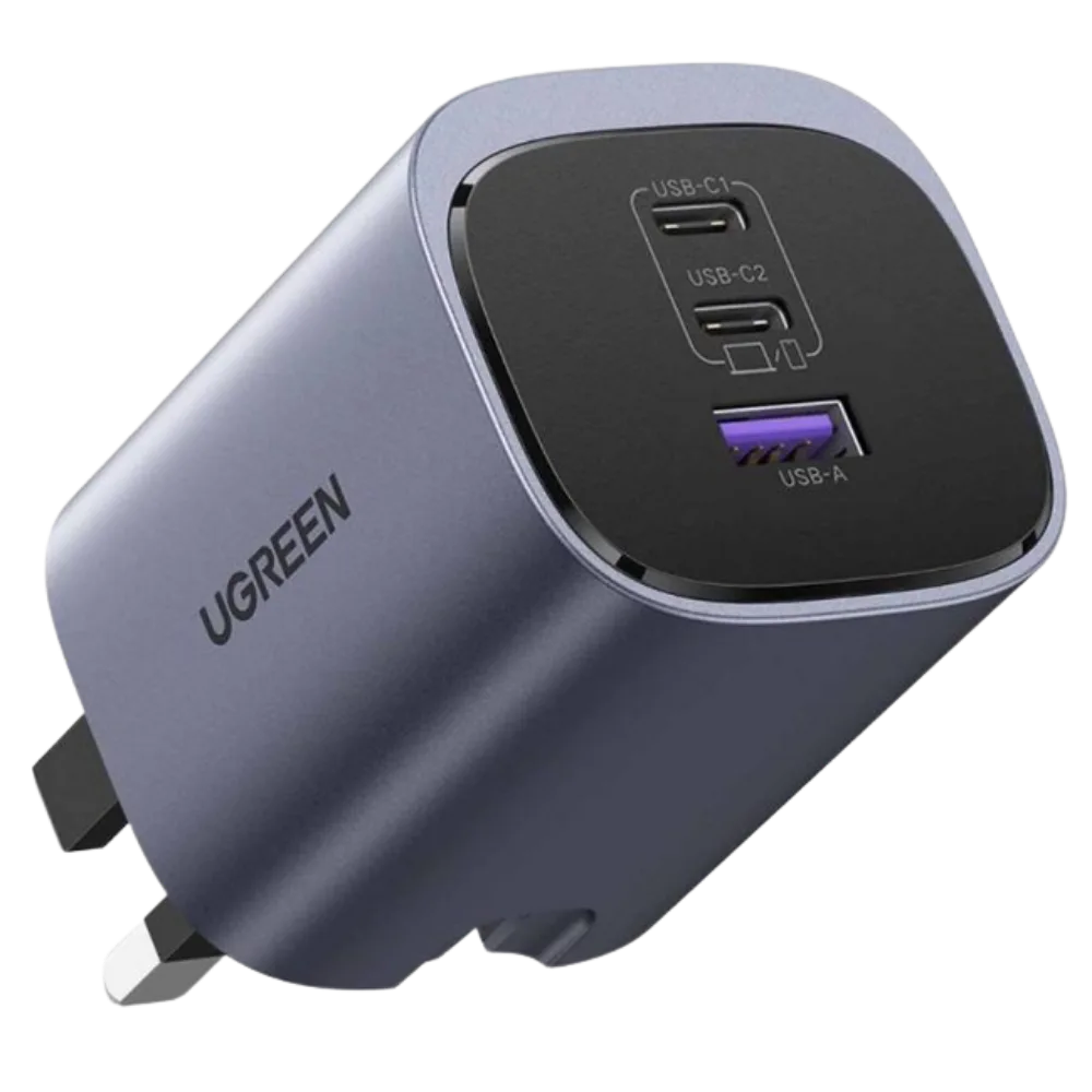 UGREEN Nexode S 65W 3-Port GaN Fast Charger - Gray (X553-45225)