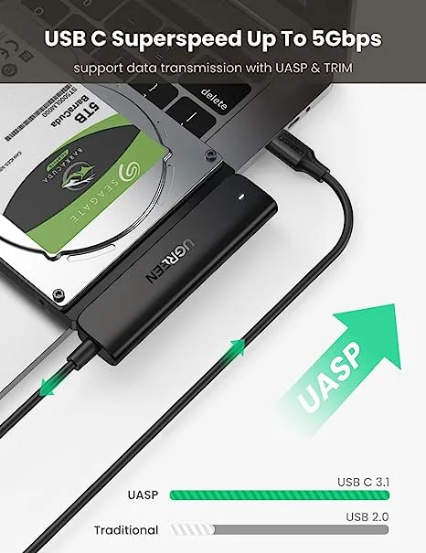 Ugreen USB-C To 2.5 Inch SATA Converter Cable view 4
