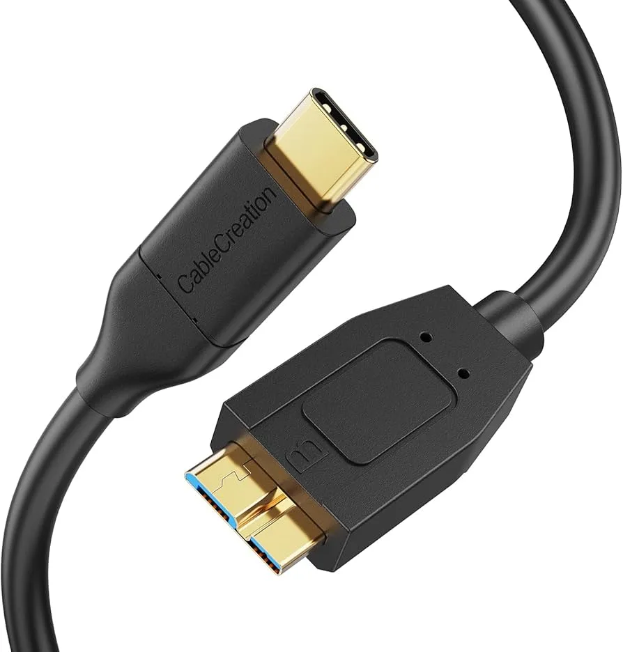 USB 3.1 Type-C Male To Micro B Male Cable