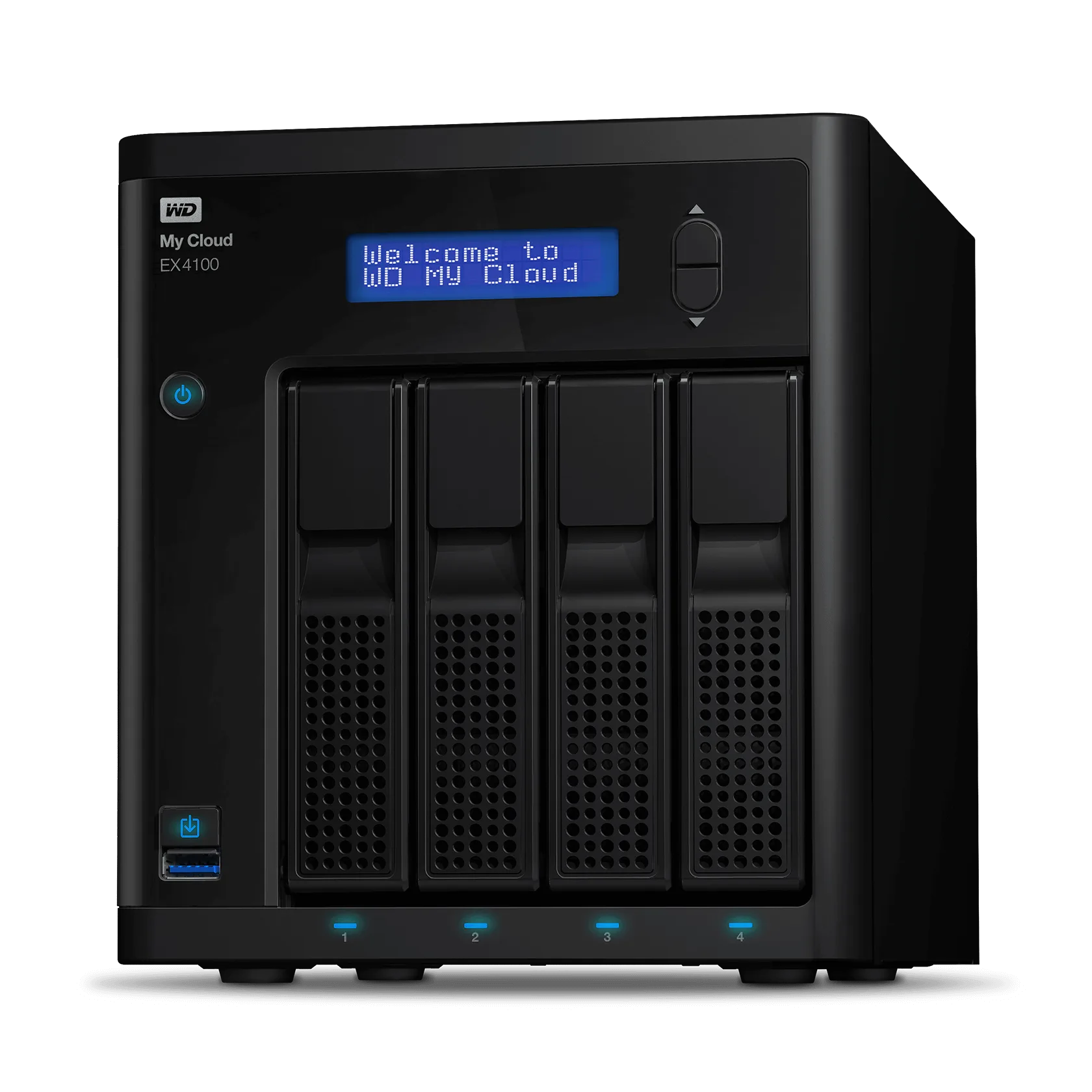 Wd 4TB Diskless My Cloud EX4100 Expert Series 4-BAY NAS view 2